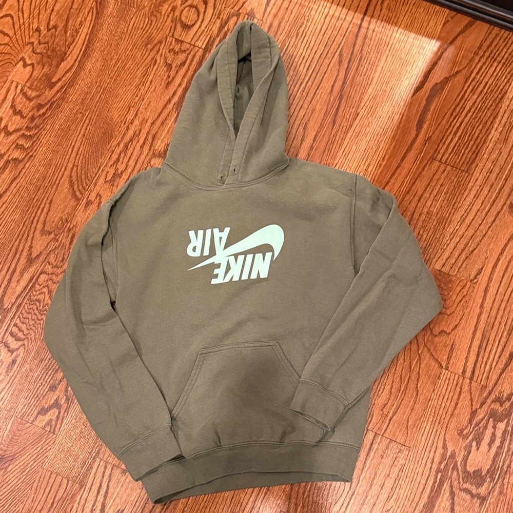 Nike x Travis Scott cactus Jack Air Olive Hoodie with White Logo